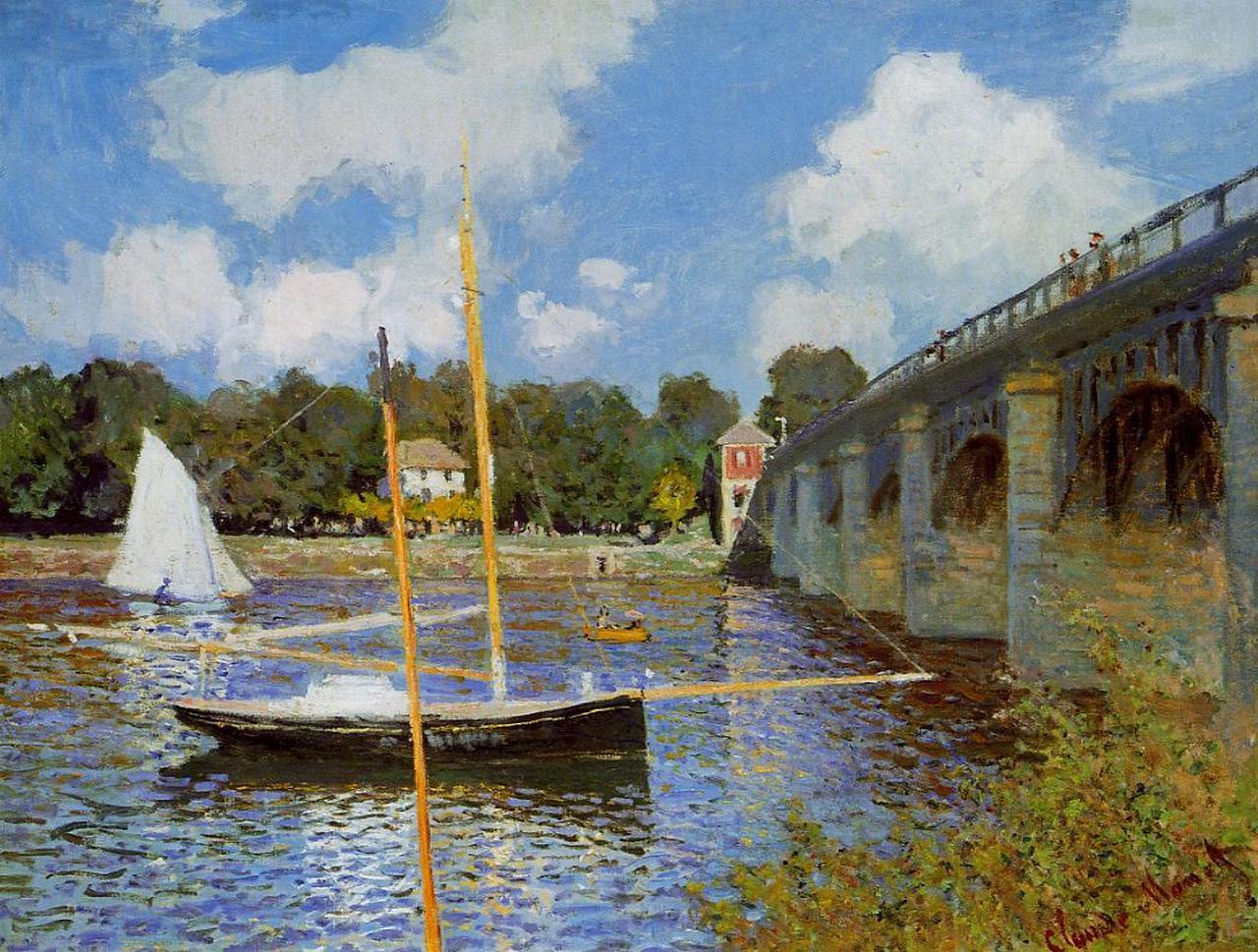Клод Моне картина Мост в Аржантёе 1874г
